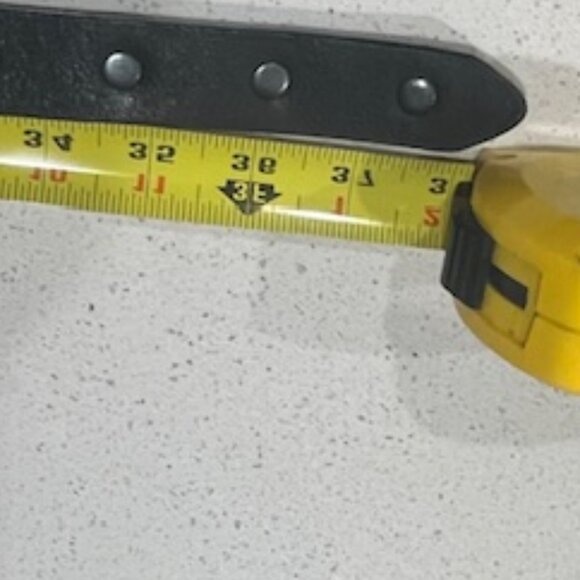 Brave Studded Leather Belt - Length 38" - Picture 5 of 6